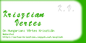 krisztian vertes business card